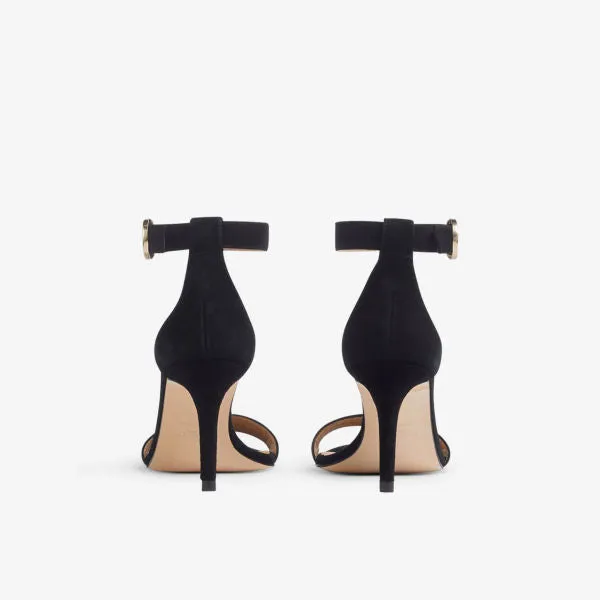 Lk Bennett Ivy Heeled Open Toe Sandals, Black