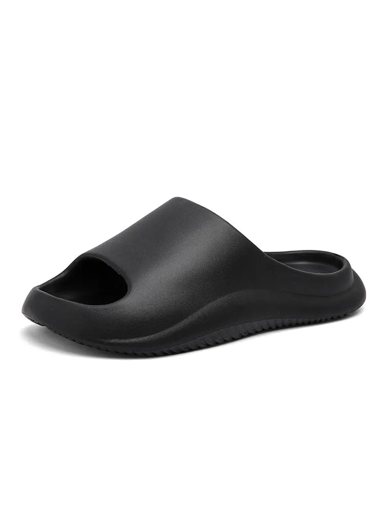 Men's Thick-Soled Solid Color Non-Slip Beach Slippers