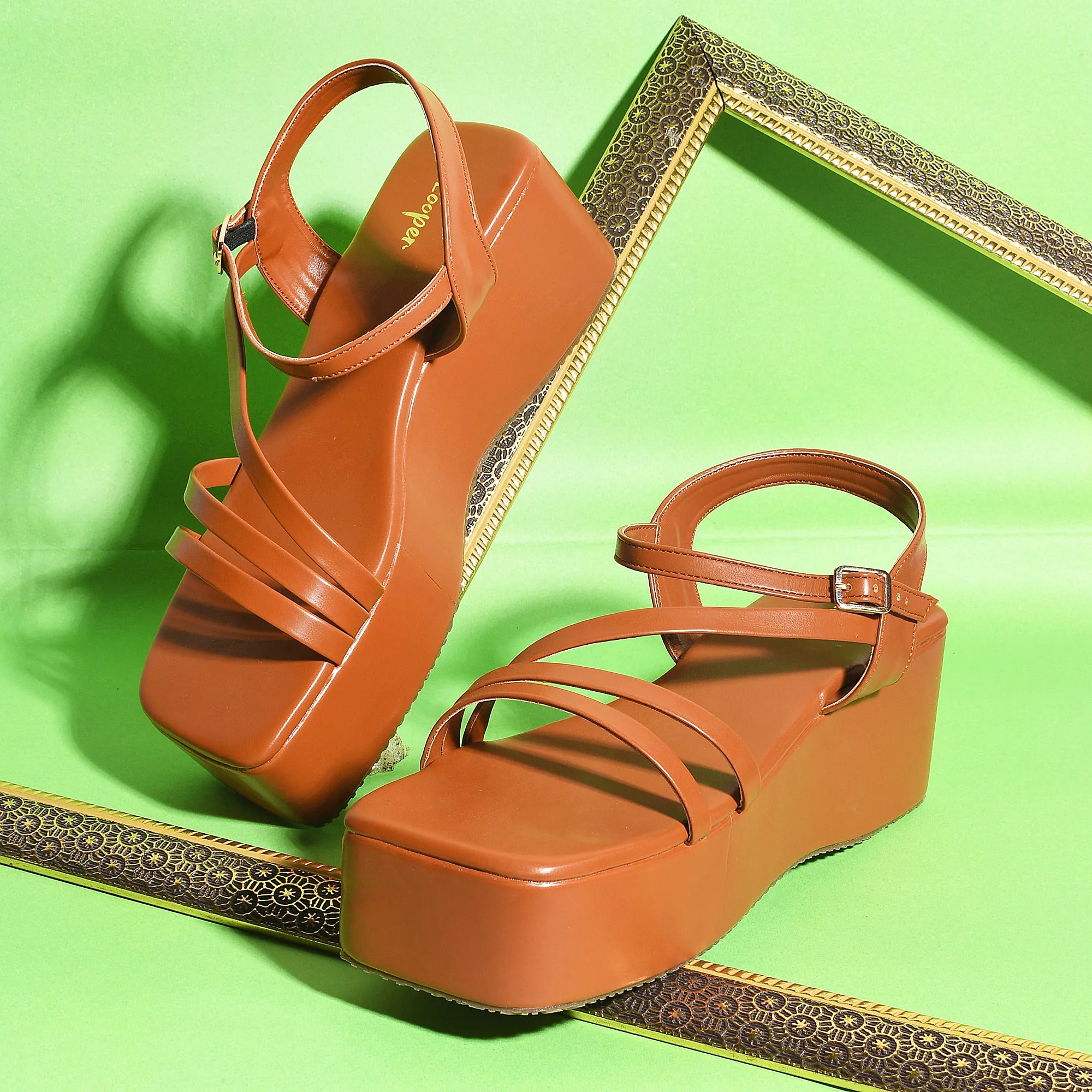 MissStrappy Platform Chunky Heels