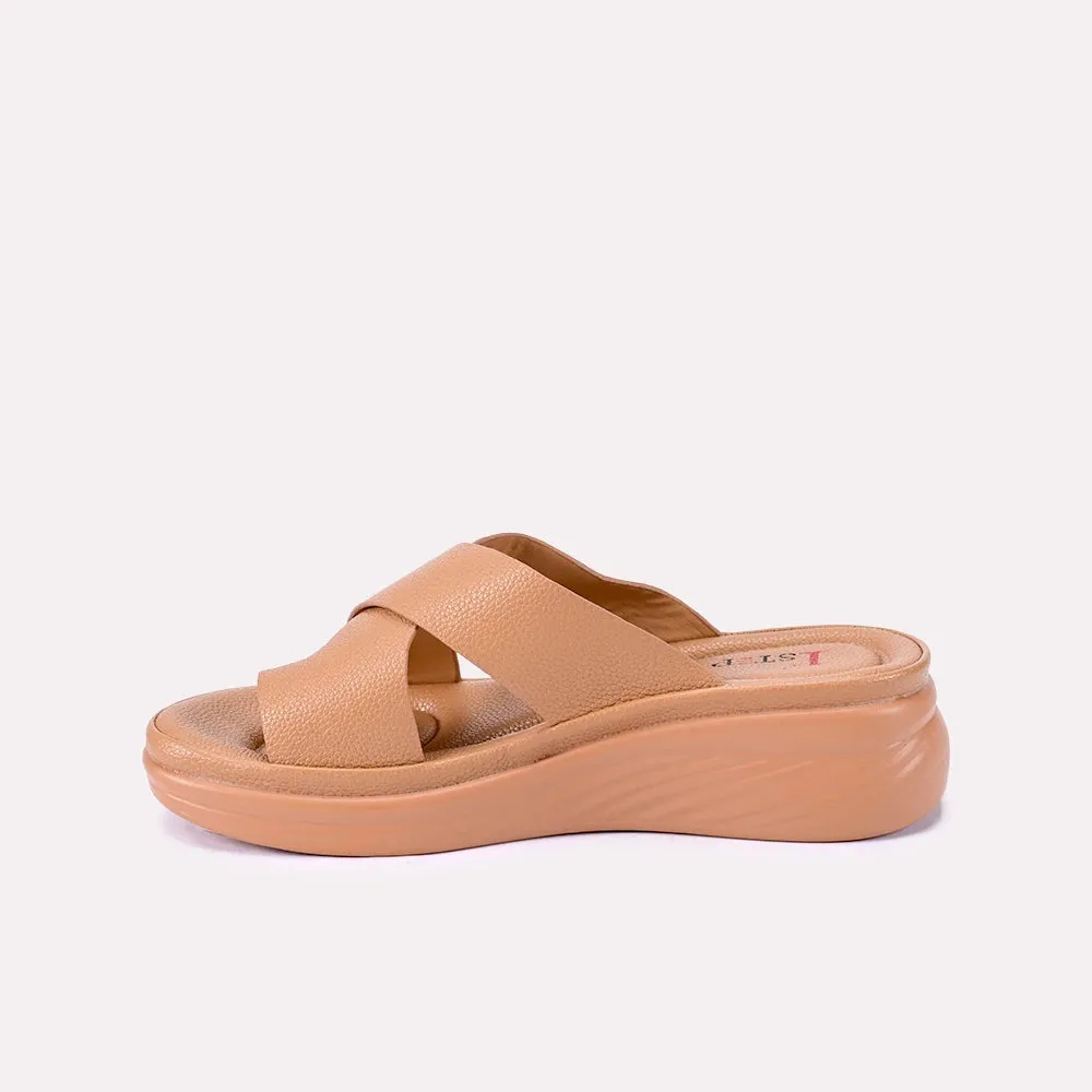 Nadia Mustard Thick Sole Slippers 0412582