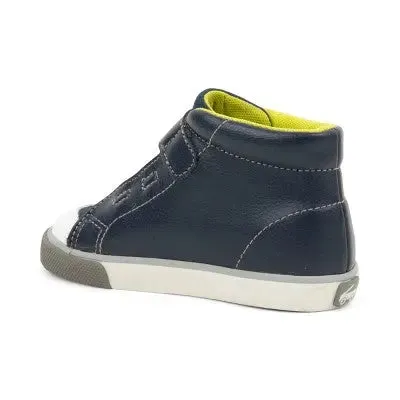 New - See Kai Run Basics Toddler Boys' High Top PU Leather Playground Sneakers