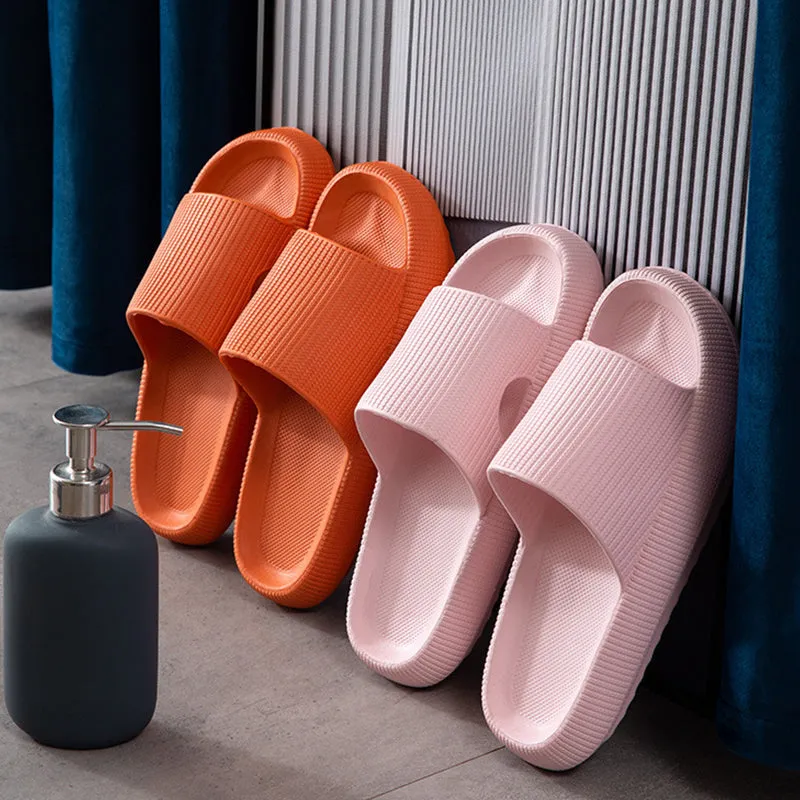 Non-slip Slippers with a Thick Sole