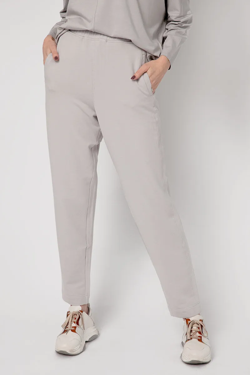 Ottanta Jersey Trousers in Cemento