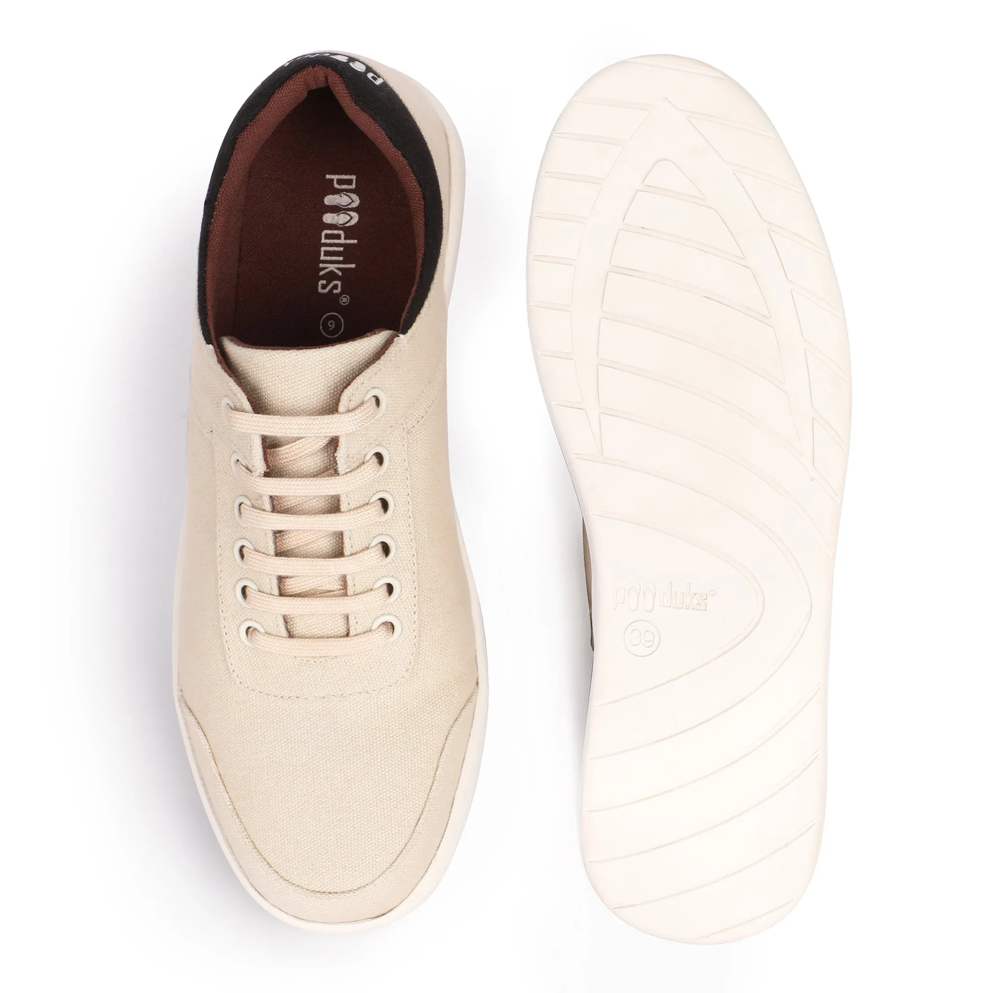 Paaduks Dan Eco-Sole Sneakers Beige Men