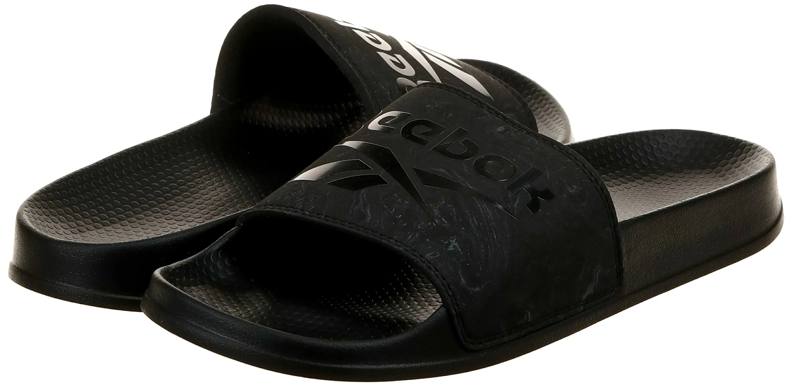 Reebok Women's New Slide RBK Black/Cold Grey Slipper-5.5 Kids UK (CN6466)