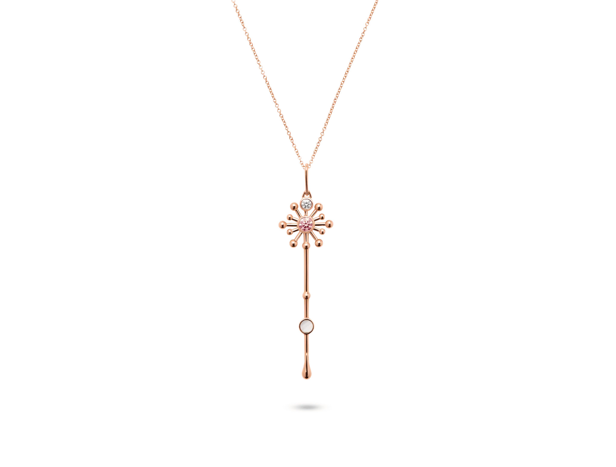 Roseate x Lightbox Lab-Grown Diamond ⅓ct. Light Wand Pendant | Pink