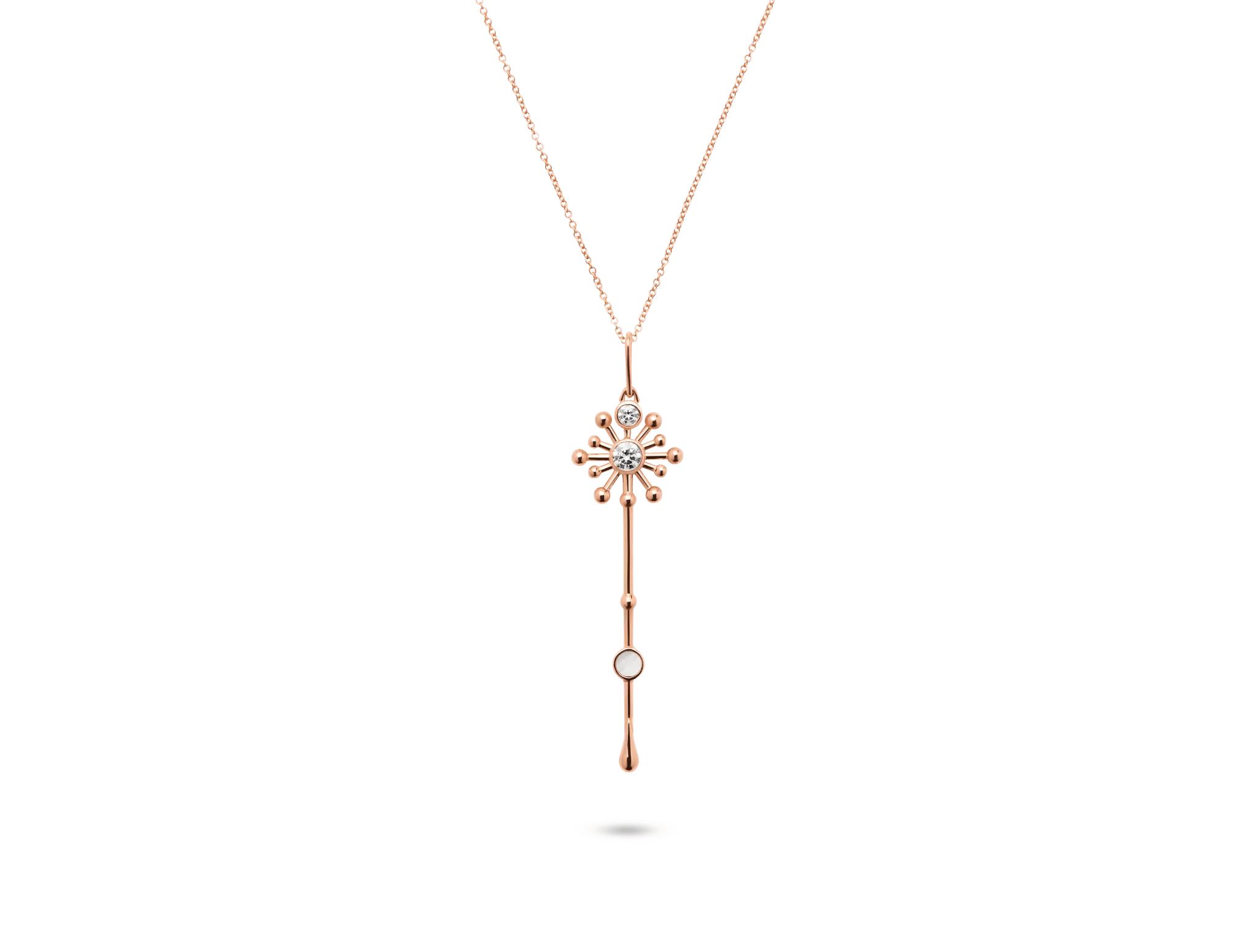 Roseate x Lightbox Lab-Grown Diamond ⅓ct. Light Wand Pendant | White