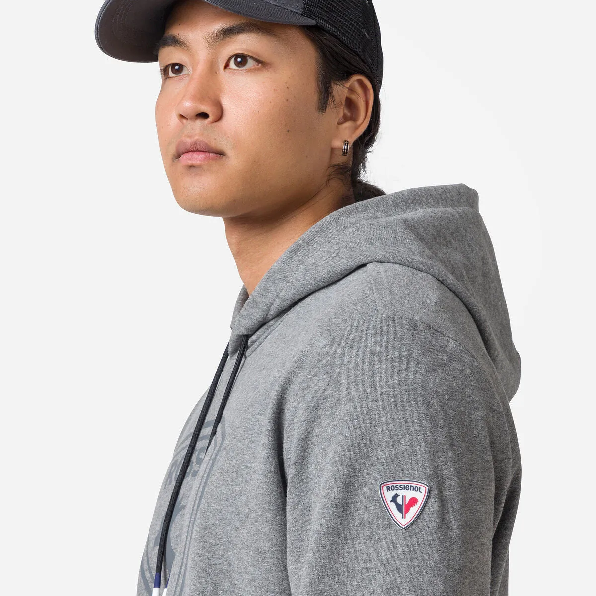 Rossignol | Hooded Cotton Sweatshirt | Men's | Heather Grey