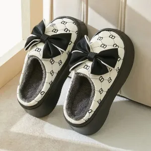 Slippers with a Bow for Girls