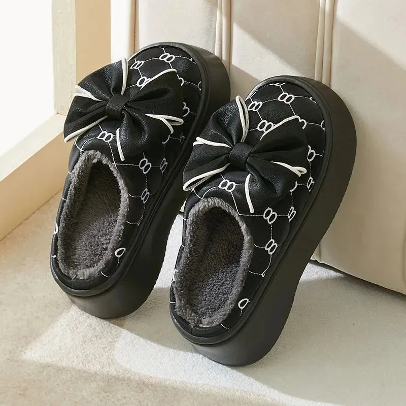 Slippers with a Bow for Girls