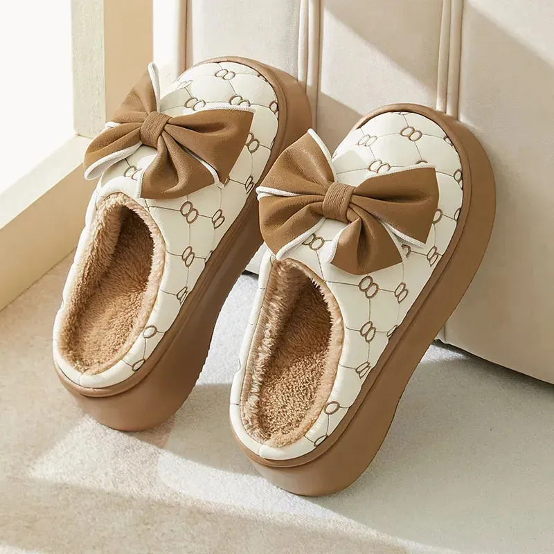 Slippers with a Bow for Girls