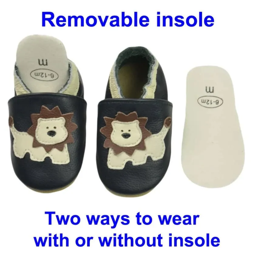 Soft Leather Baby Shoes and Mouse Baby booties