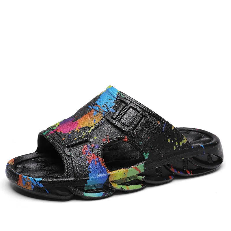 Splashed Paint Sandals