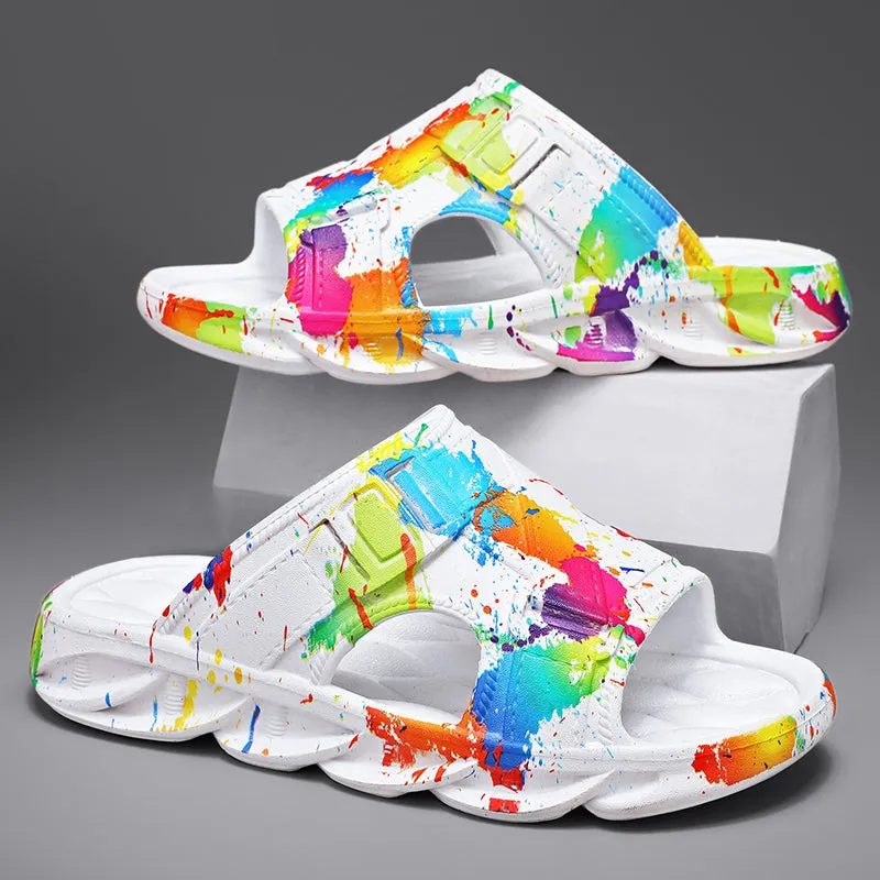 Splashed Paint Sandals