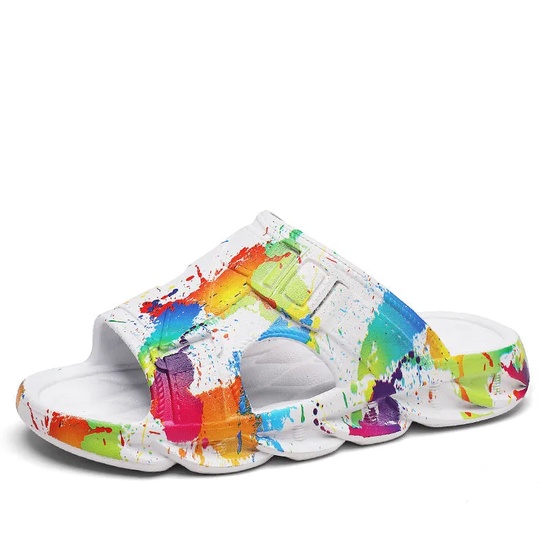 Splashed Paint Sandals