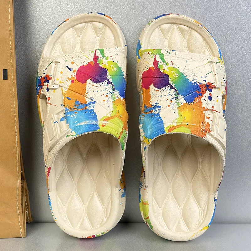 Splashed Paint Sandals