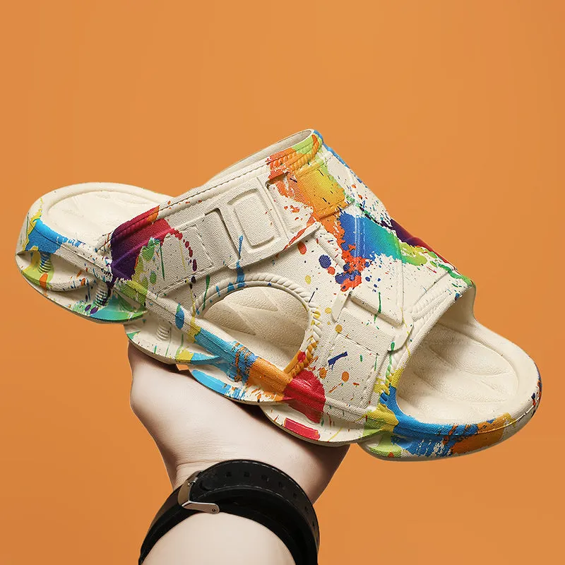 Splashed Paint Sandals