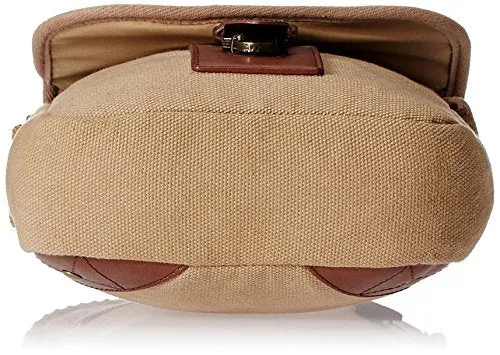 Swiss Military Cama Beige Canvas Sling Bag | Rugged 16 oz Canvas | Versatile Travel Companion | Interior Organization | Small Bag with Sling | 2 Ltr.