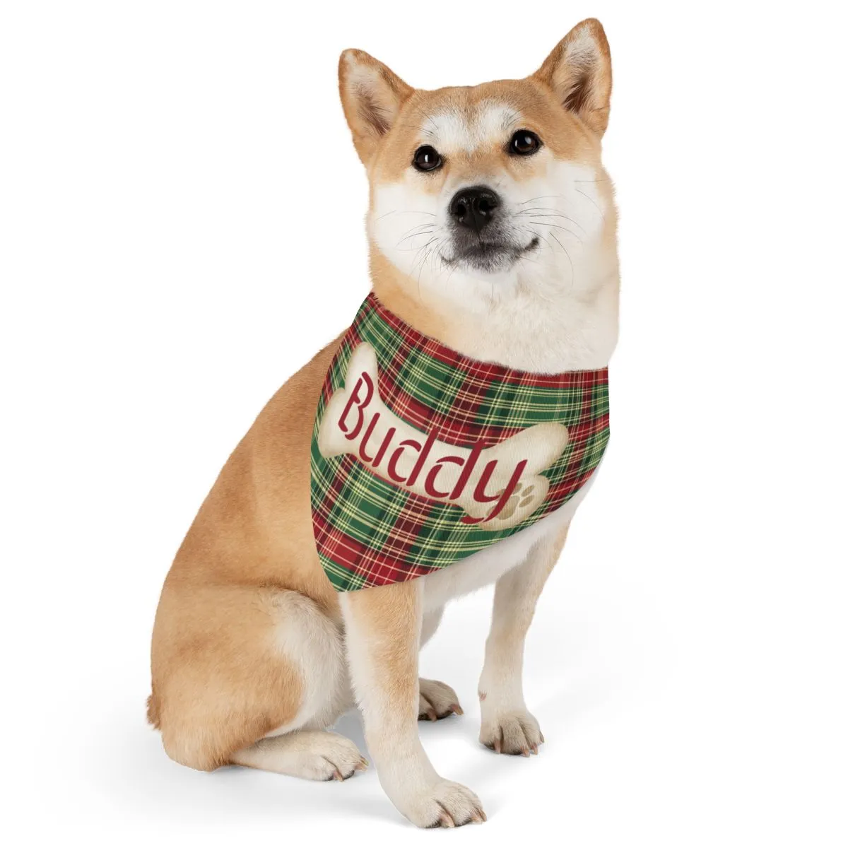 Tartan Collection 19 - Pet Tag Round and Bone Shape, Bandana, Lead, Dinner Bowl, Pet Bed