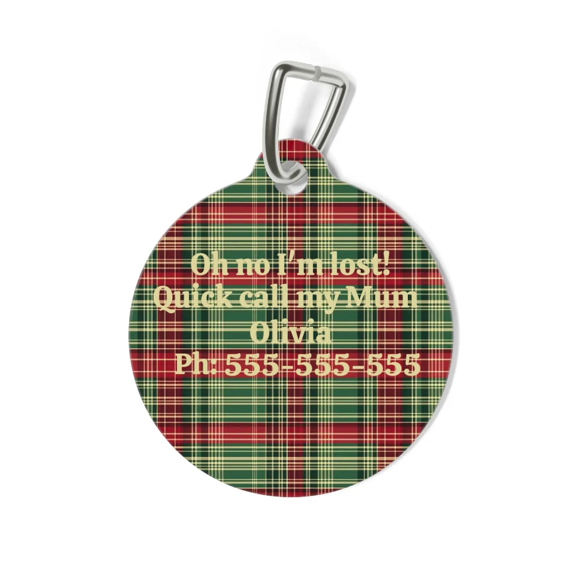 Tartan Collection 19 - Pet Tag Round and Bone Shape, Bandana, Lead, Dinner Bowl, Pet Bed