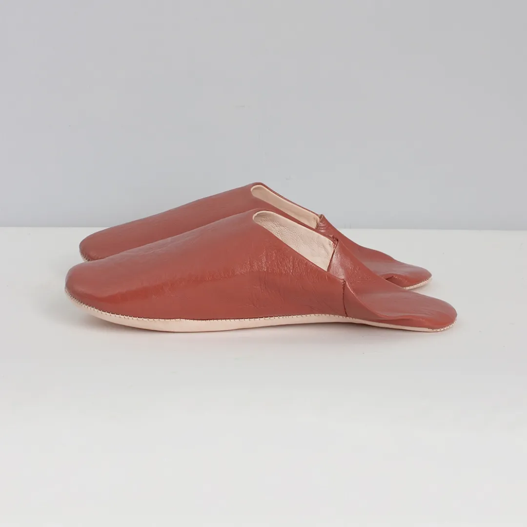 Terracotta Medium Babouche Slippers