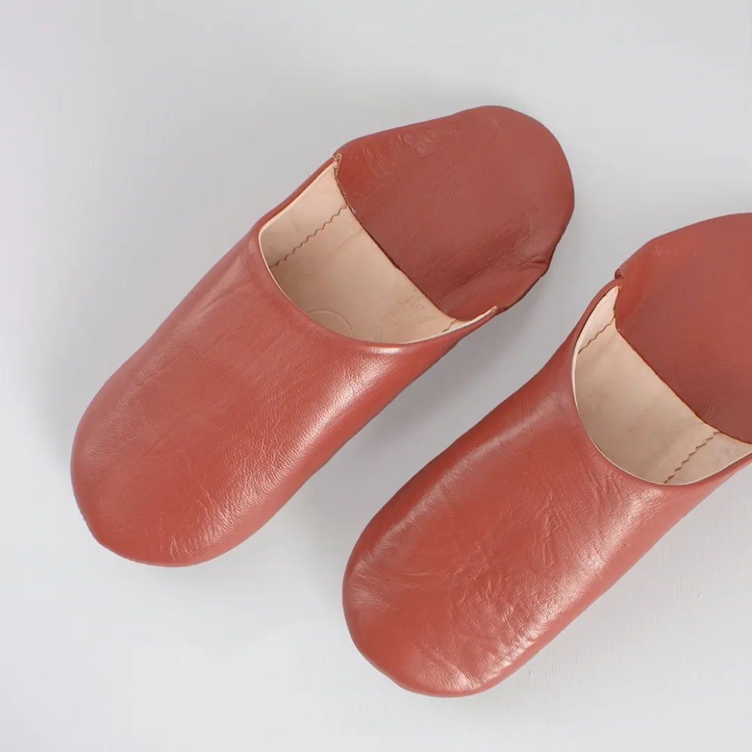 Terracotta Medium Babouche Slippers