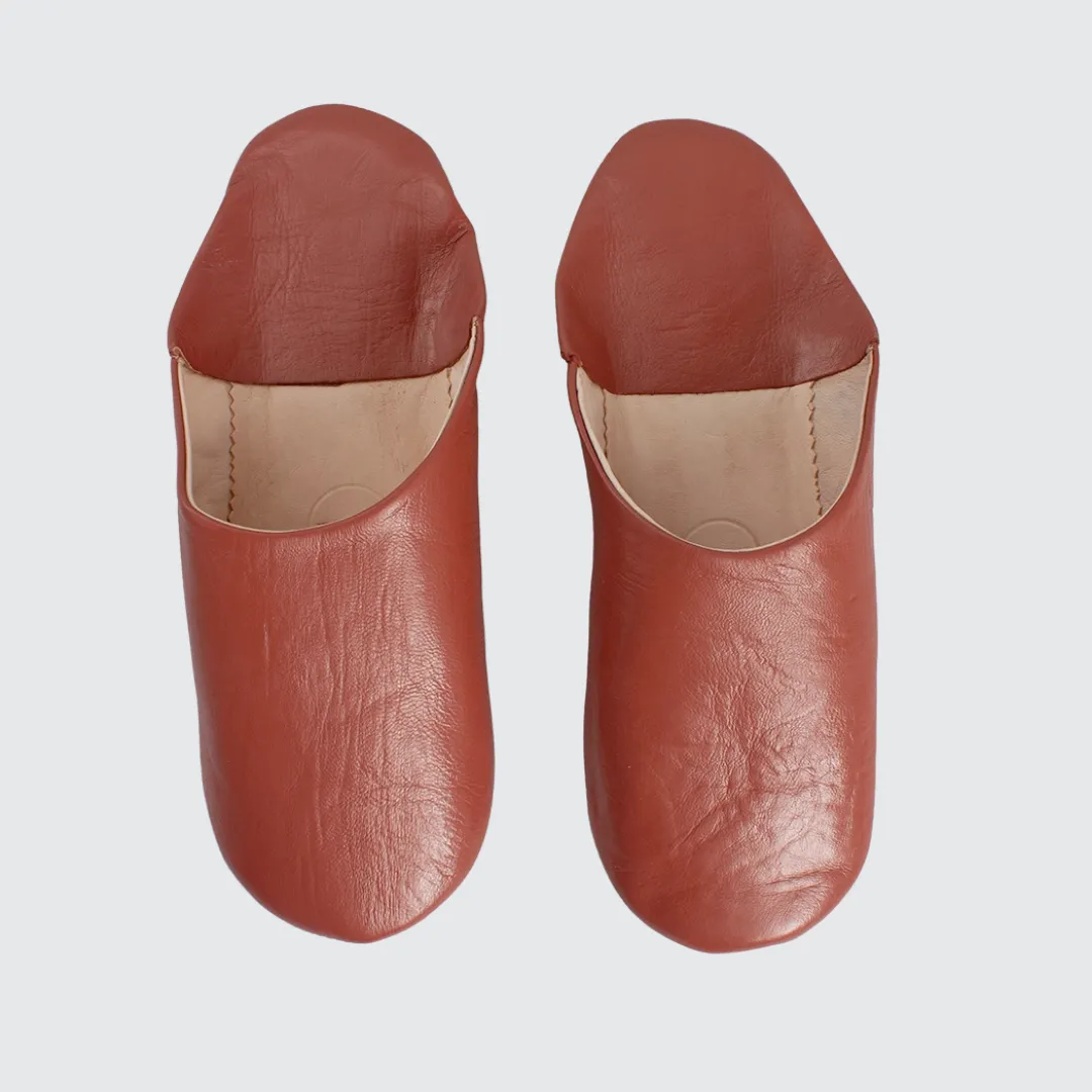 Terracotta Medium Babouche Slippers