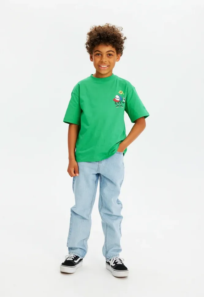 The John Oversized T-Shirt - Bright Green - KIDS