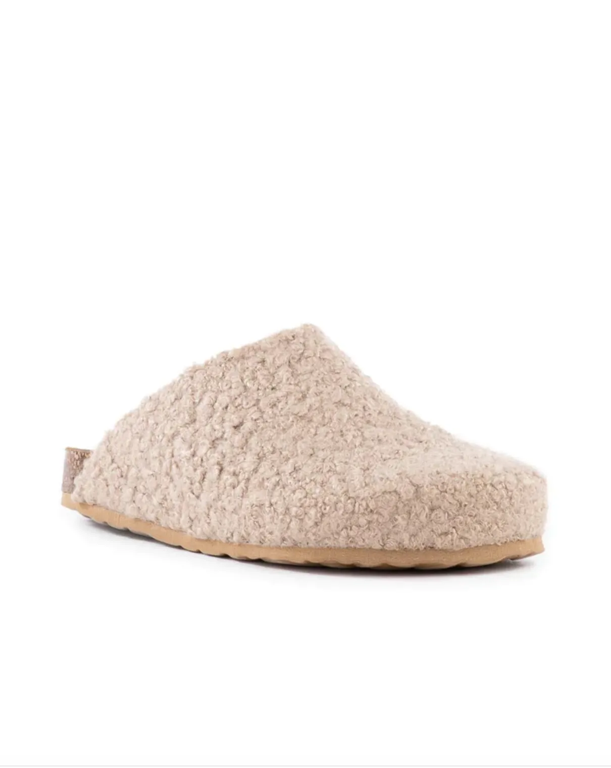 The New Routine Mule - Taupe Shearling