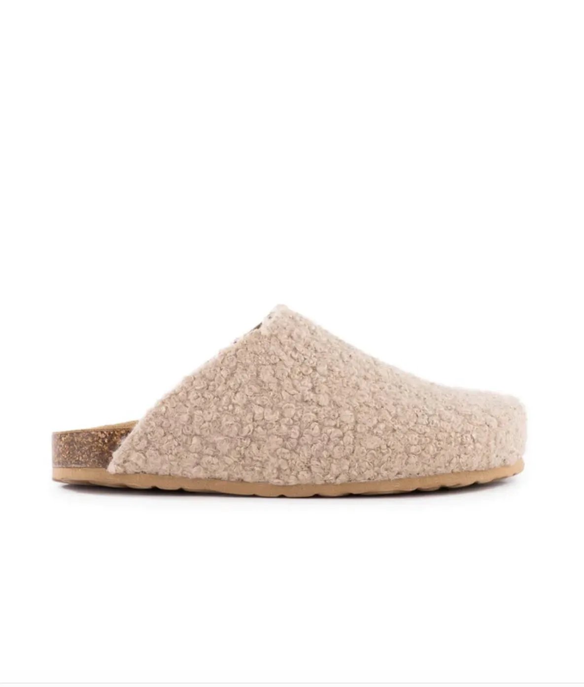 The New Routine Mule - Taupe Shearling