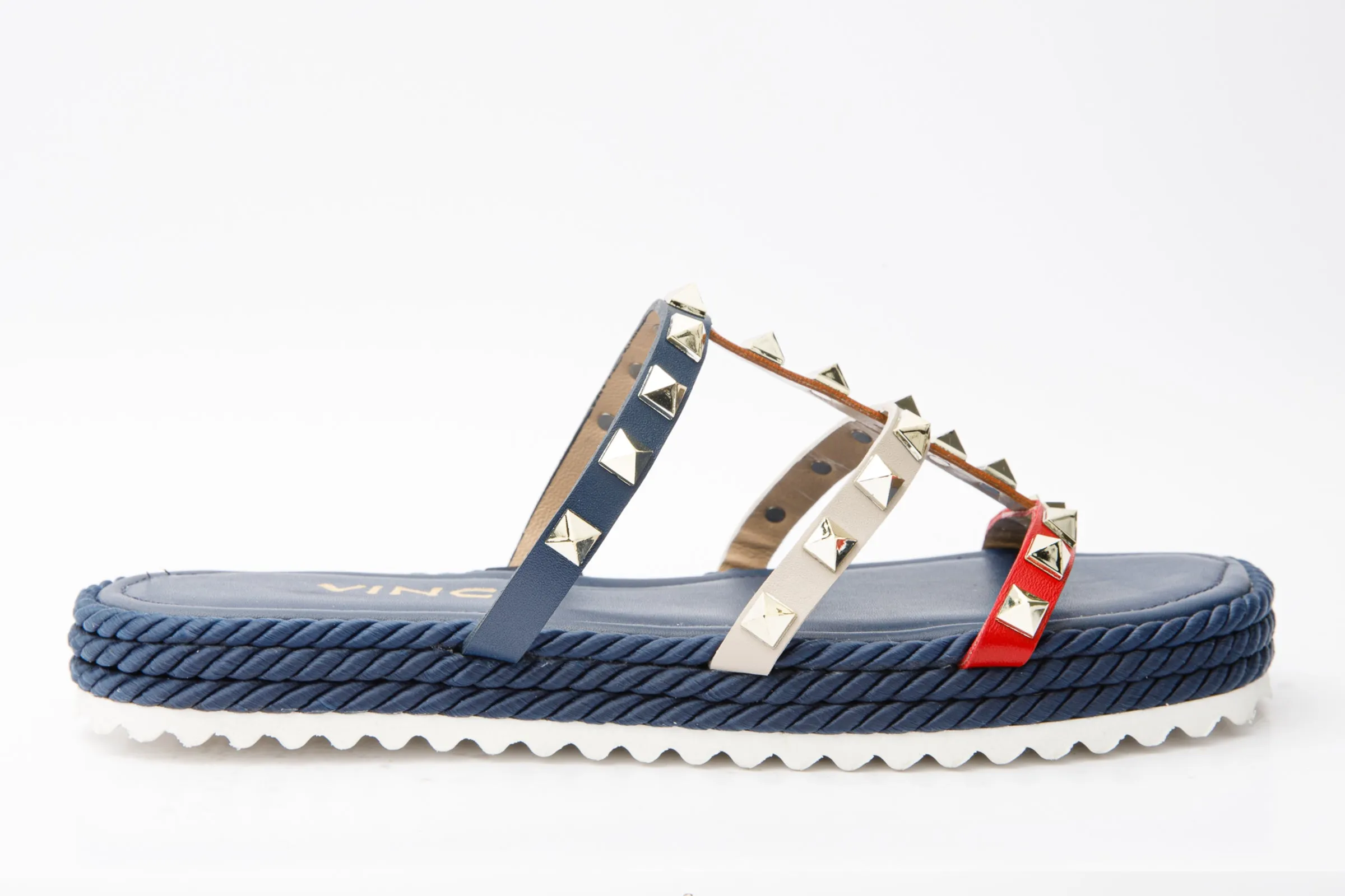 The Seul Multicolor Multi Strap Flat Women Sandal