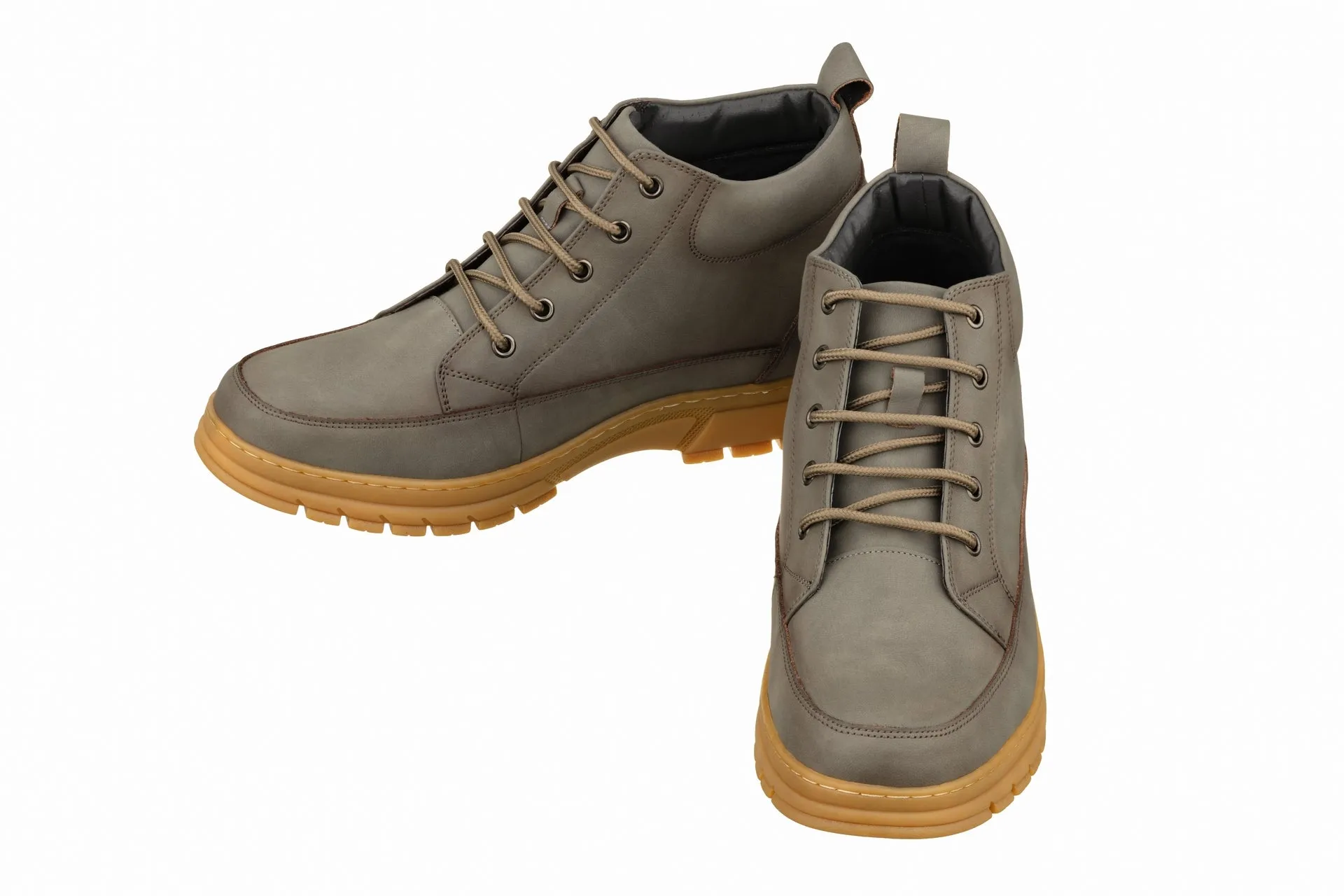 TOTO - K11551 - 2.8 Inches Taller (Grey) - Casual Hiker Boots