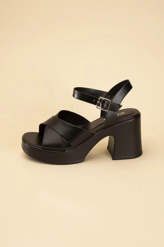 TOUCH Crisscross Sandal Heels