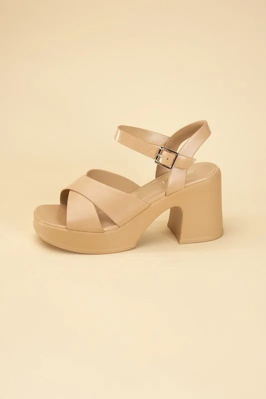 TOUCH Crisscross Sandal Heels