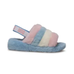 UGG Fluff Yeah Slide Pride Stripes Slippers - Women's