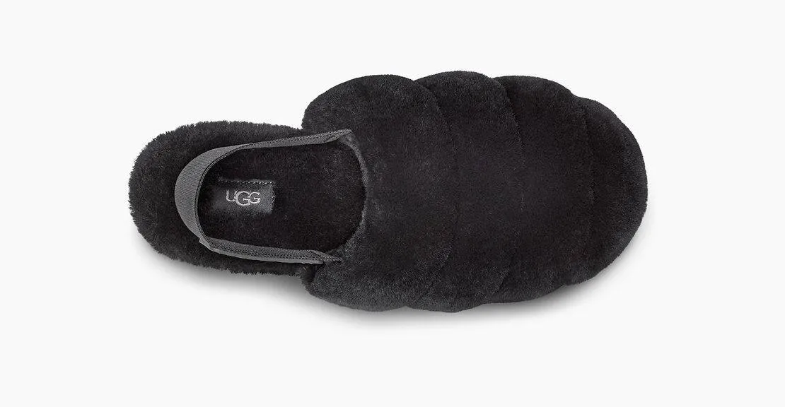 UGG Womens Super Fluff Slipper Black