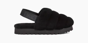 UGG Womens Super Fluff Slipper Black