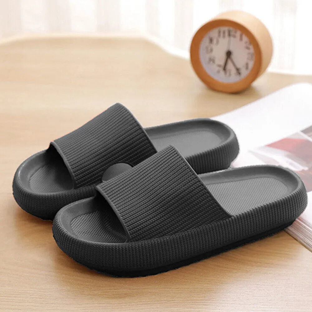 US Durable Cozy Pillow Slides Anti-Slip Sandals Ultra Soft Slipper Outdoor Shoe