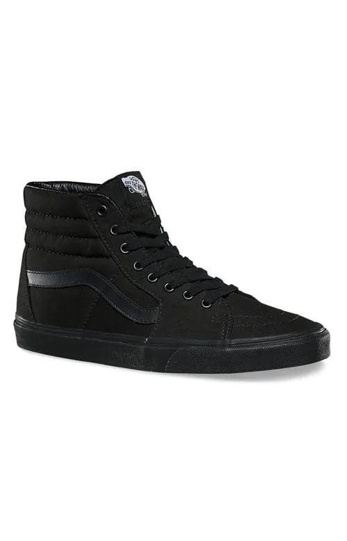 Vans Sk8-Hi High Top Sneakers - All Black Edition