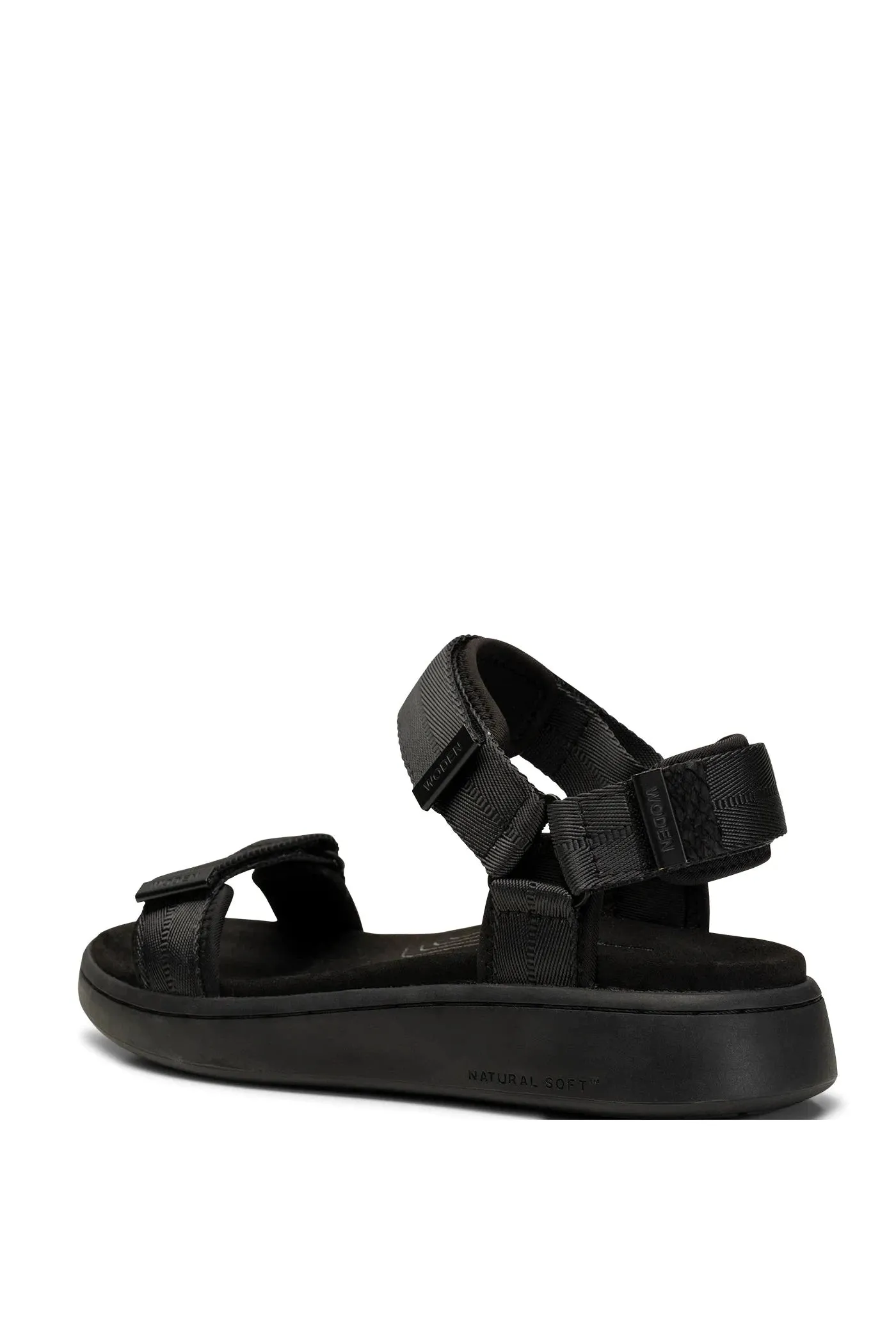 Woden Sandals - Black/Black