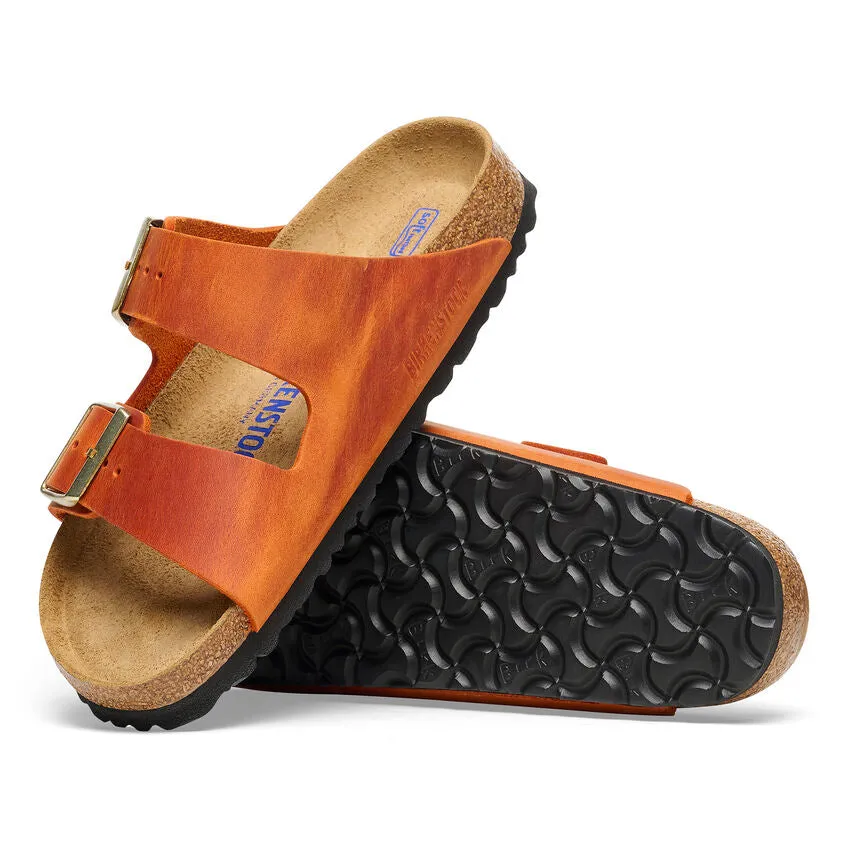 Women's Birkenstock Arizona Oiled Leather 1026592B Color: Burnt Orange