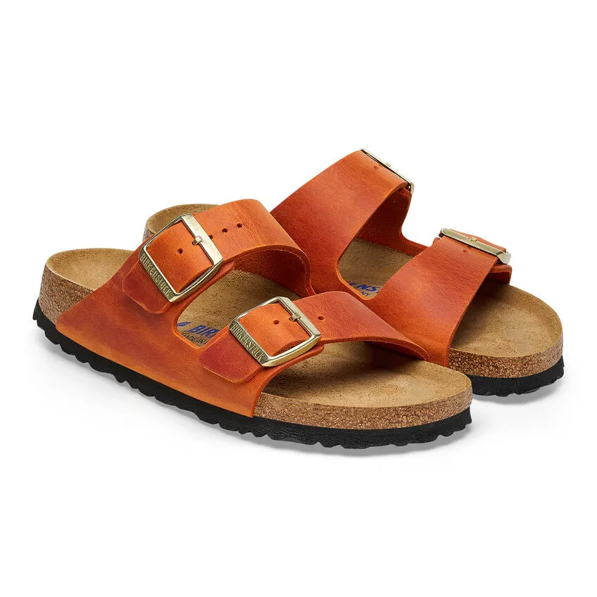 Women's Birkenstock Arizona Oiled Leather 1026592B Color: Burnt Orange