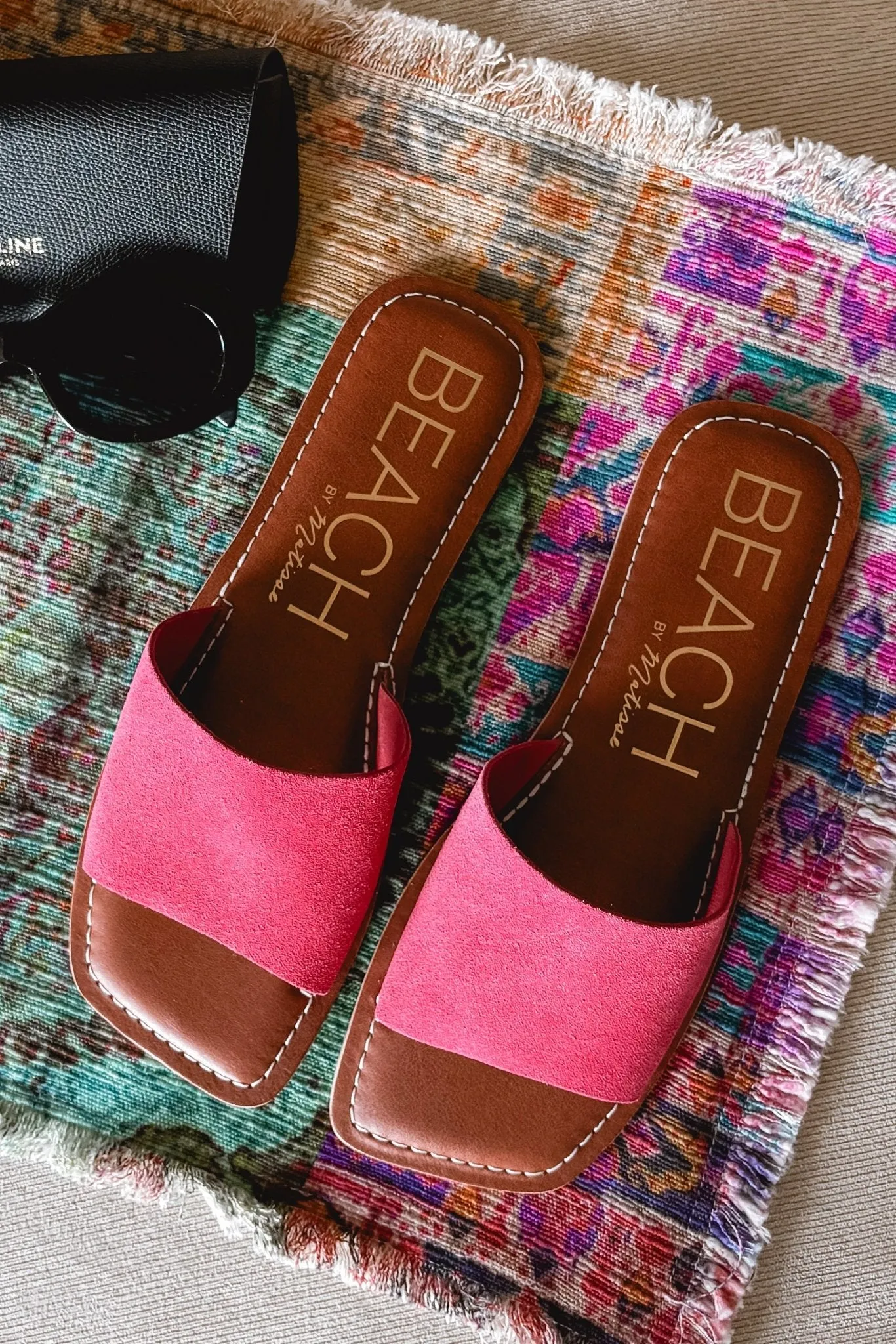 Women's Summer Shoes | Bali Slide Sandals | Pink